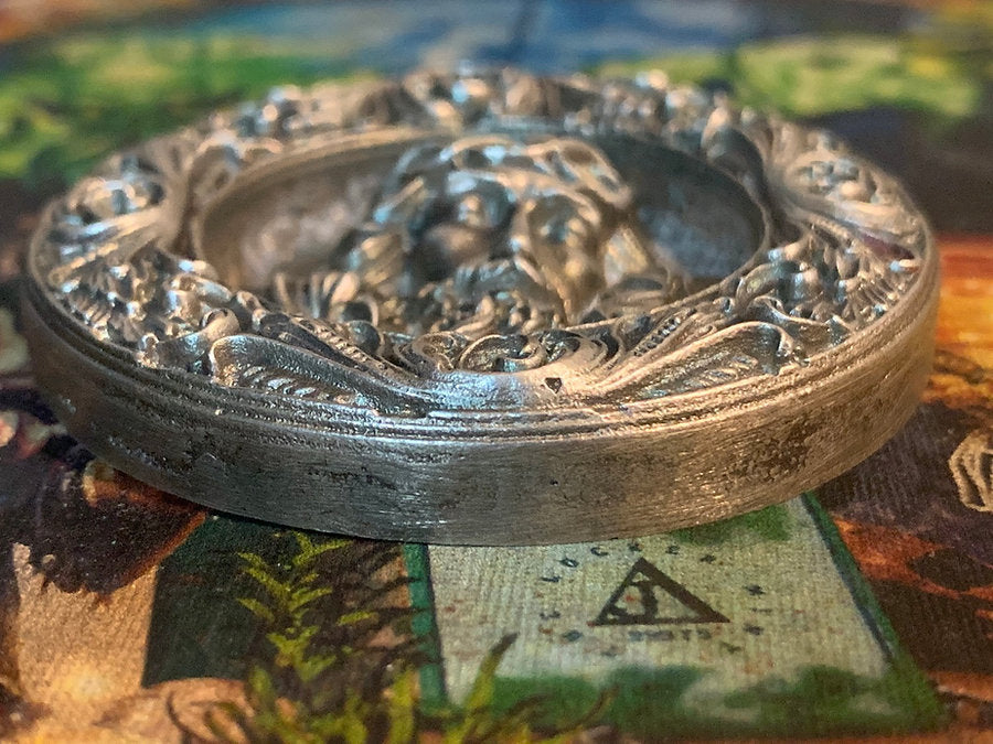 A Portrait of Christ Hand poured silver