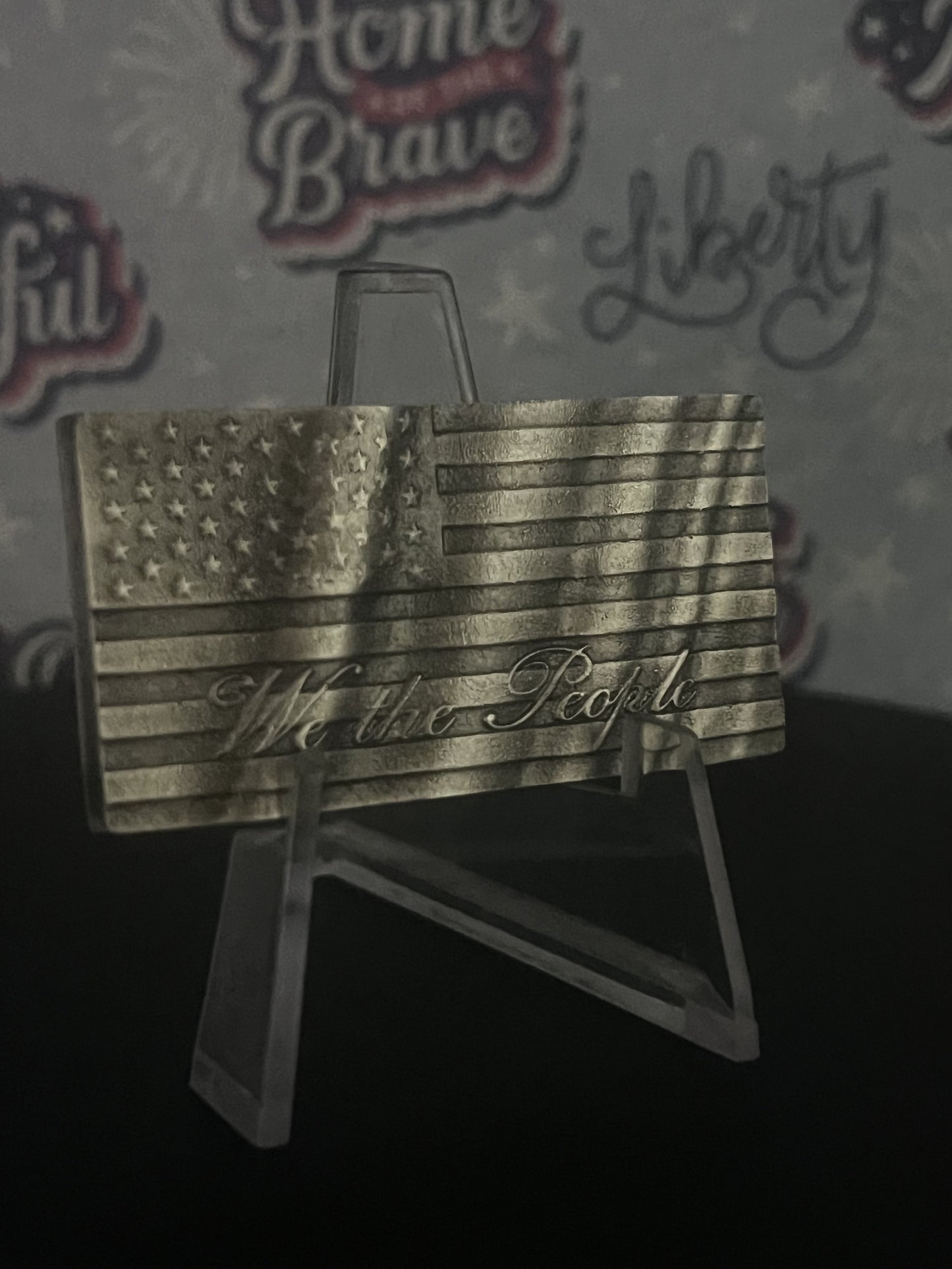 We The People Hand poured silver