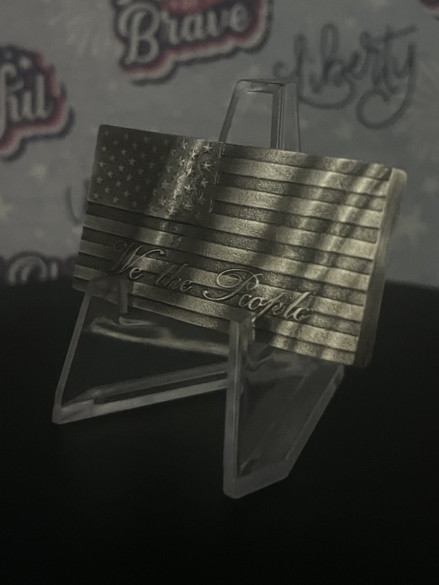 We The People Hand poured silver
