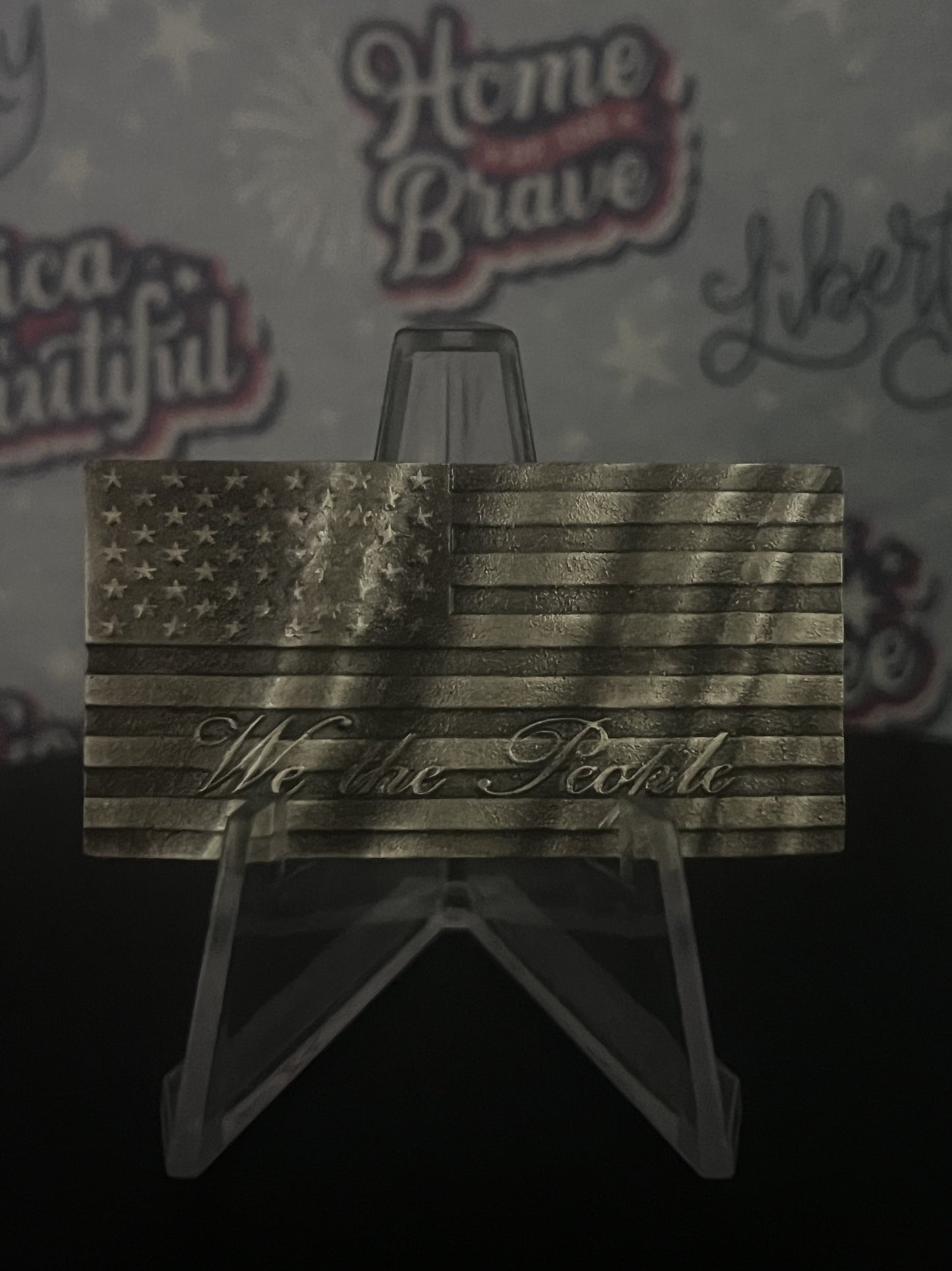 We The People Hand poured silver