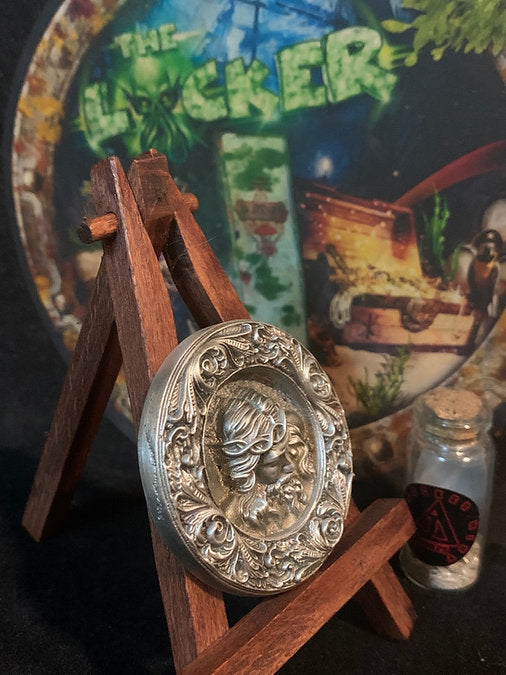 A Portrait of Christ Hand poured silver