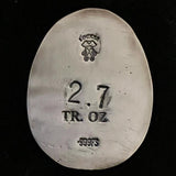 Dragon Egg Hand Poured Silver
