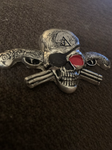 Locker Skull & Crossguns Hand poured silver