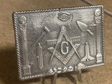 Masonic Bar Hand poured silver