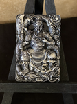 Mythical Samuri (High Relief) Hand poured silver