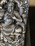 Mythical Samuri (High Relief) Hand poured silver